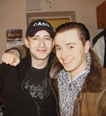 Сергей БезруковС Константином Хабенским после спектакля