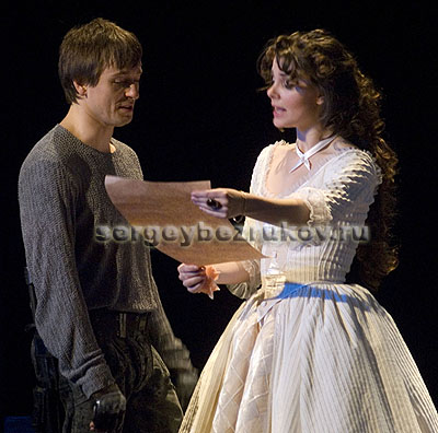 Сирано де&nbsp;Бержерак - Сергей Безруков, Роксана - Елизавета Боярская 'Сирано де&nbsp;Бержерак' , Арт-ПитерНа&nbsp;репетиции